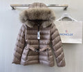 Brown M Fur Trim Puffer
