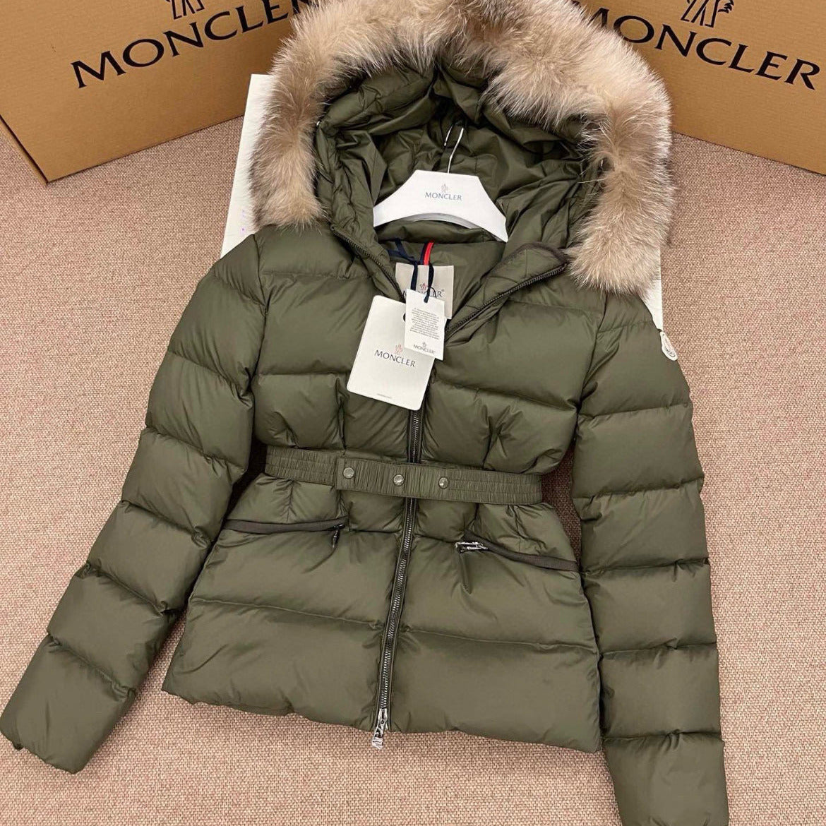 M Fur Trim Puffer